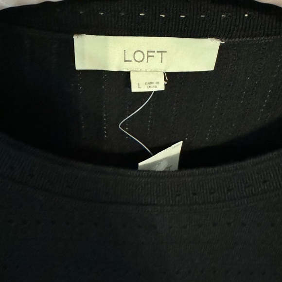 LOFT short-sleeved sweater dress, size L, NWT - Picture 4 of 4